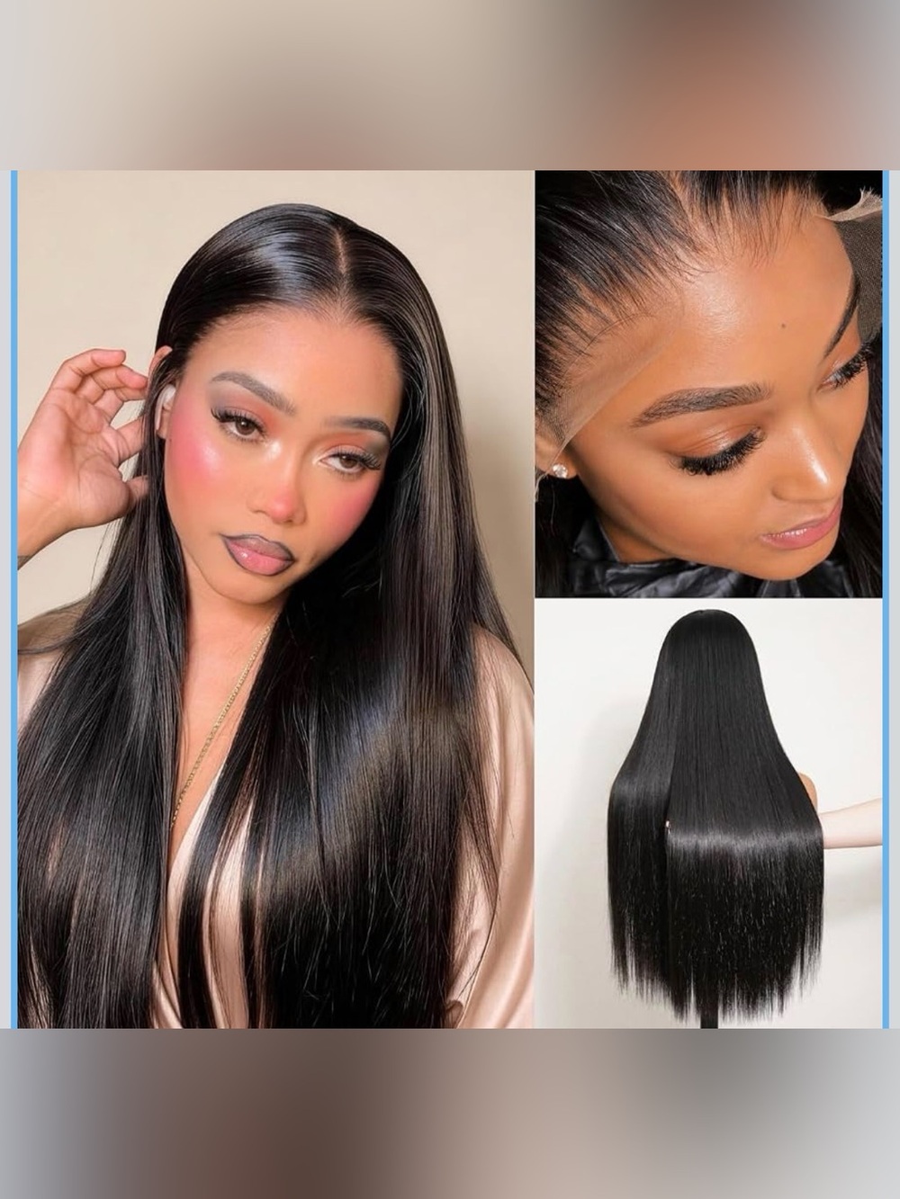 13x6 SKINLIKE Real HD Full Front Lace Wig No Glue with Drawstring
